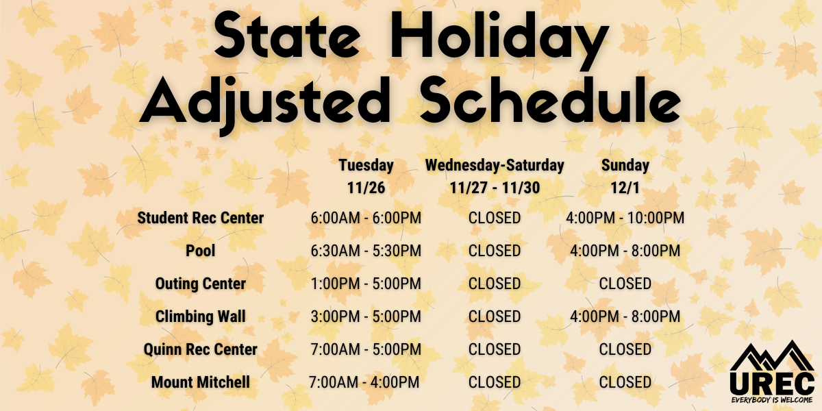 State Holiday Adjusted Hours