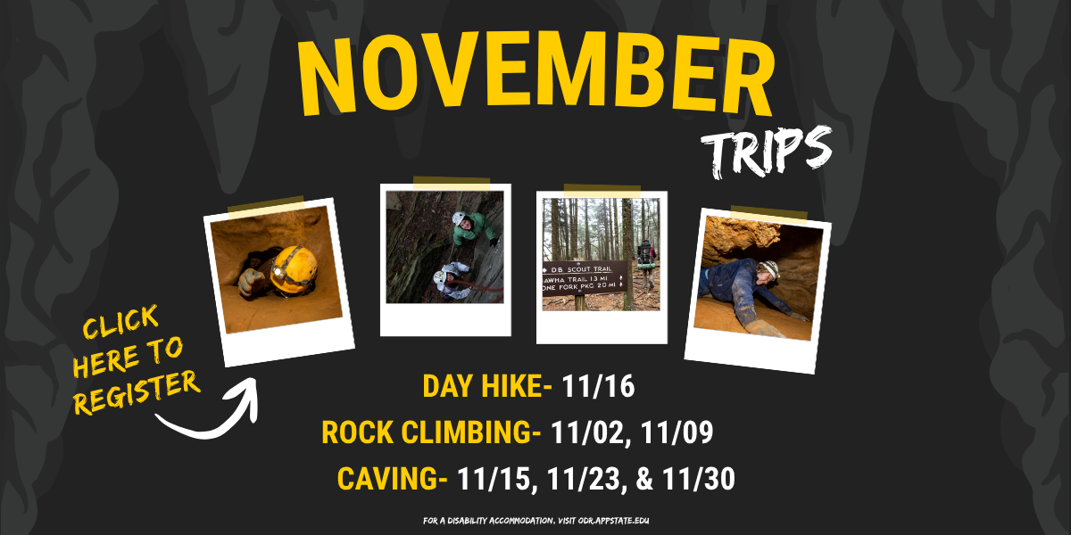 Outdoors November Trips
