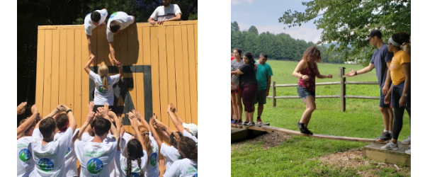 Wall climb and balance beam